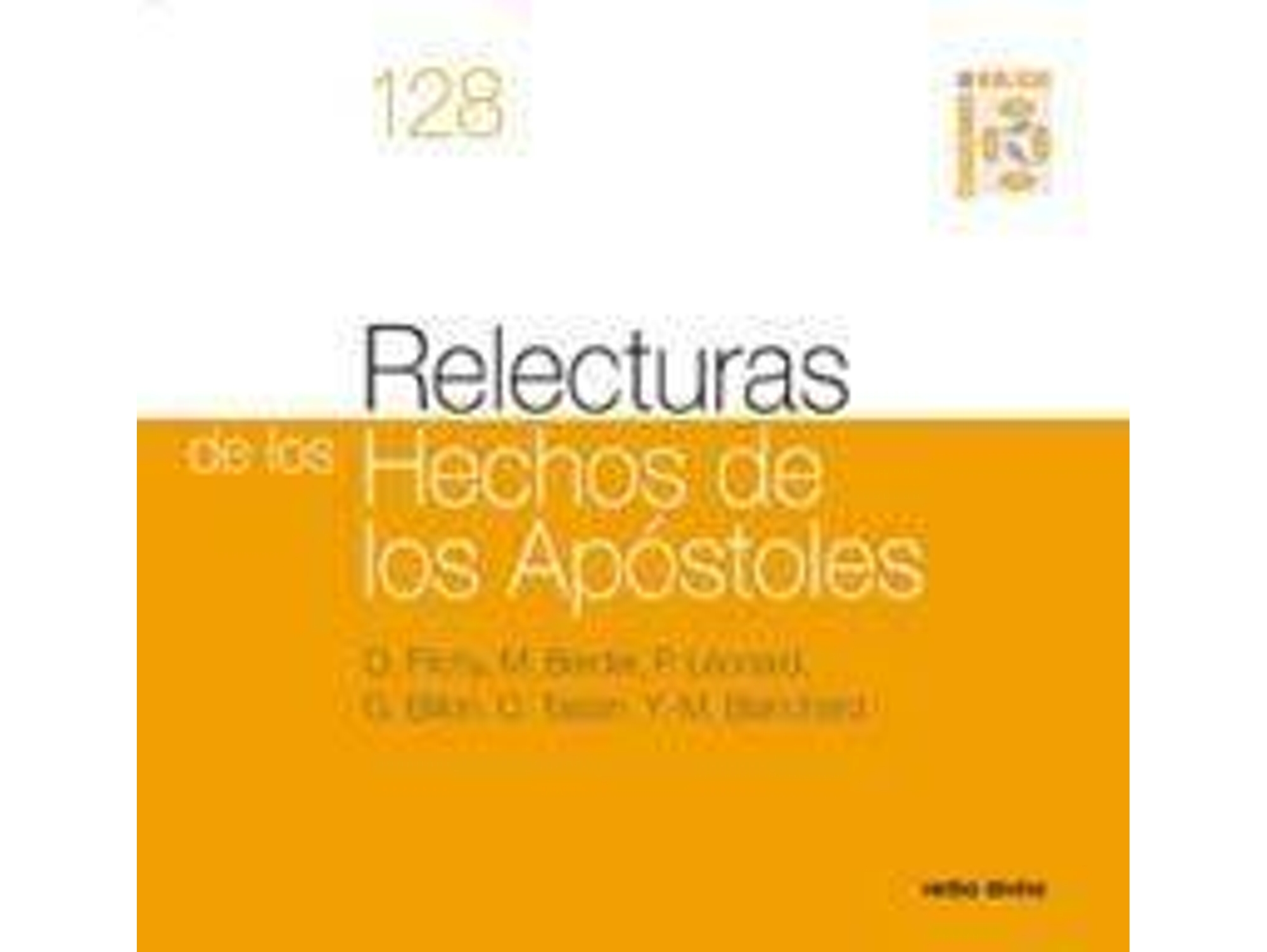 Libro 128.Relecturas Hechos Apostoles.(Cuadernos Biblicos)