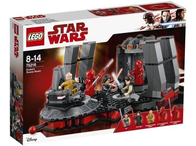 LEGO Star Wars: Sala del Trono de Snoke - 75216 (Edad Mínima: 8 - 492 Piezas)