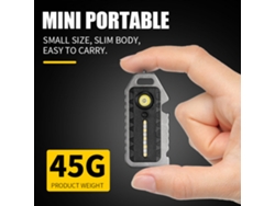 Danu2026-linterna Led Mini Llavero Recargable Impermeable Con Silbato Rompeventanas Abridor De Botellas Y Luz De Alerta