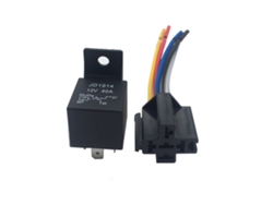 Relé Automotriz 12v 40a Spdt 5 Pines Con Socket Para Coche Camión Gps Luz Ventilador Aire Acondicionado