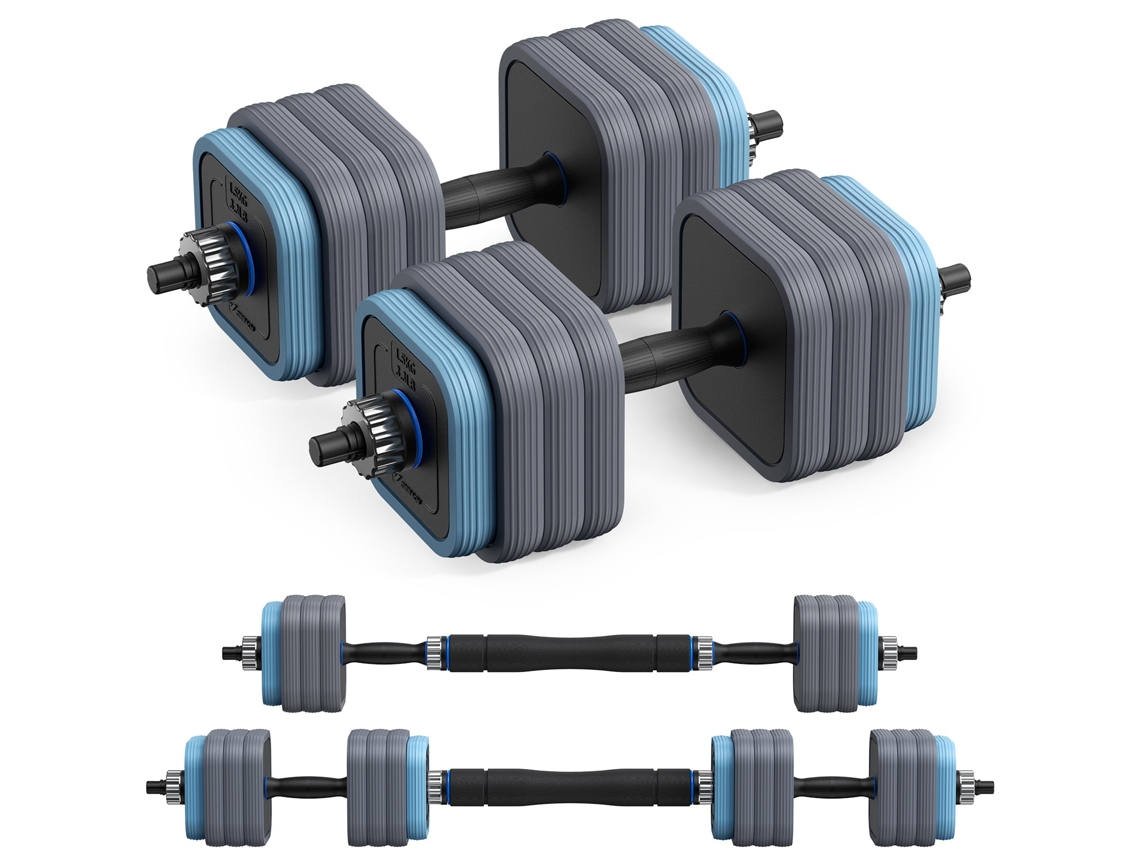 Juego De Mancuernas Ajustables De Hasta 30 Kg Merach, Juego Multifuncional Con Barra Y Discos Silenciosos, Entrenamiento Intenso En Casa