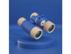 Mini binoculares para niños, telescopio compartido, desmontable, de alta definición, con enfoque, lupa para exteriores, juguete de regalo, color azul Ushion