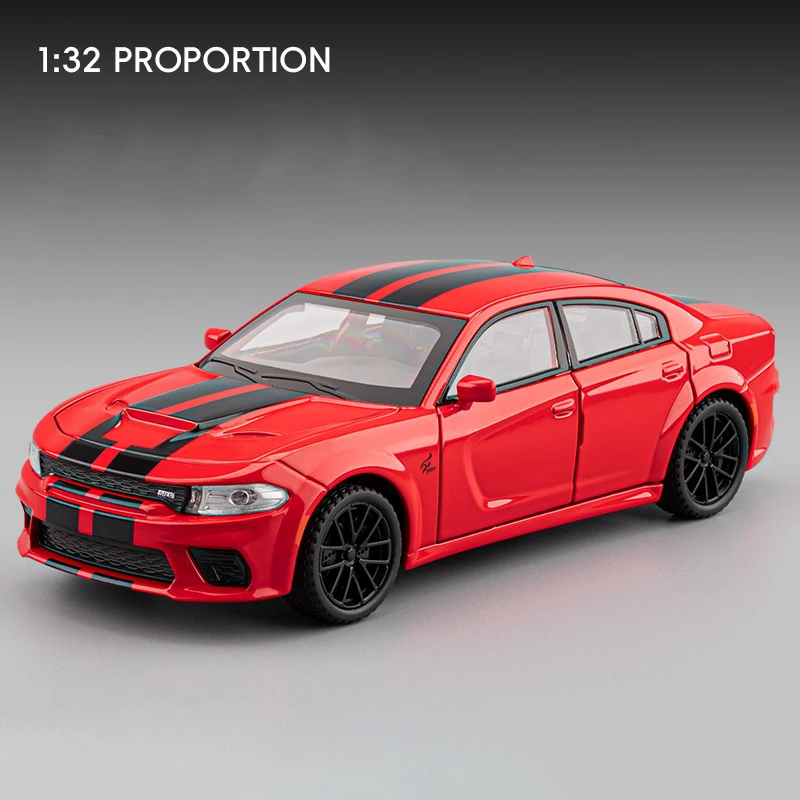 (rojo) Modelo De Coche Deportivo De Aleación A Escala 1:32 Con Sonido Y Luz Y Función De Retroceso.