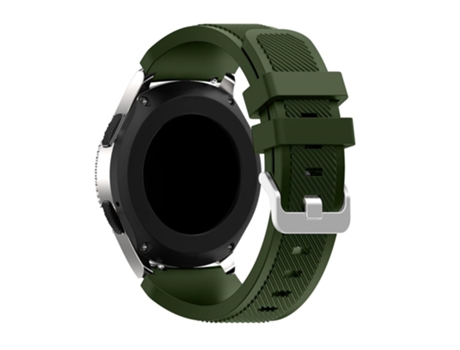 Correa de Silicona textura sarga ajustable para Samsung Galaxy Watch 46mm - verde intenso