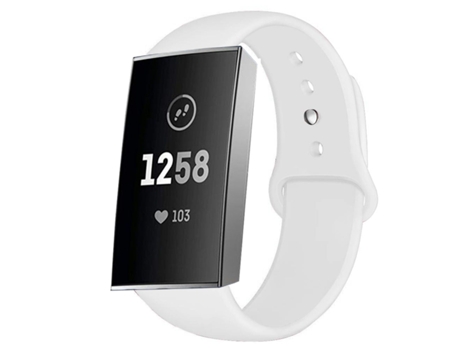 Correa Silicona Líquida para Branco Fitbit by Google Charge 3