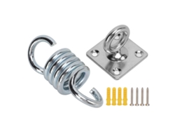 Kit De Soporte De Gancho Para Hamaca De Acero Inoxidable Con Tornillos Y Resorte De Techo.