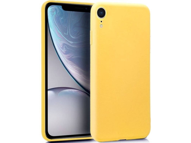 Funda iPhone XR COOL Silicona Amarillo