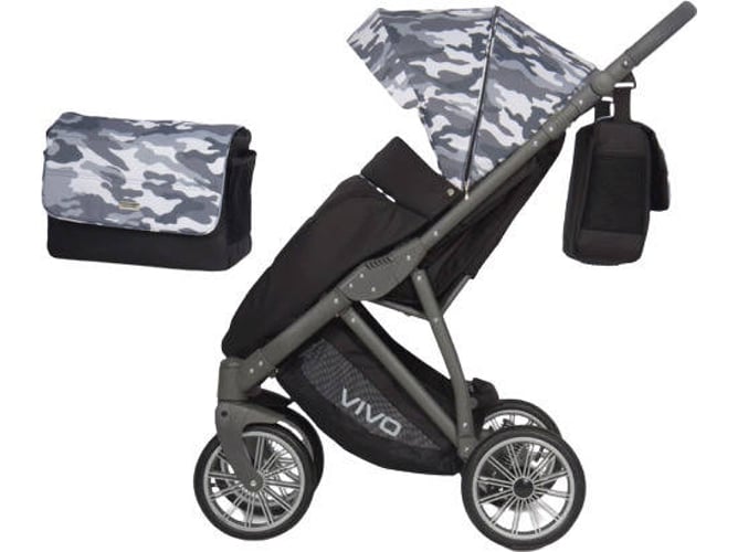 Carrito de Bebé Individual EXPANDER Vivo Military Gris