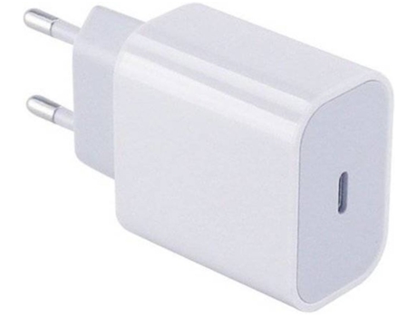 Cargador Fastcharge Tipo C Blanco (Iphone 12 Pro Max - 18 W)