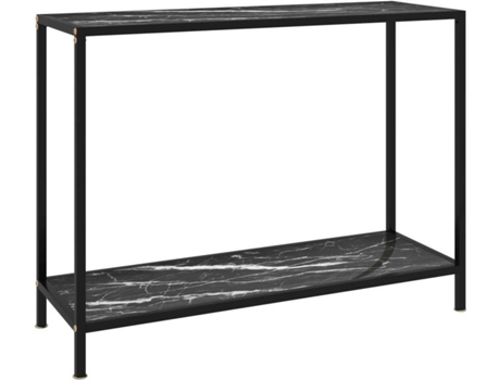 Mesa consola VIDAXL Negro Cristal (100x35x75 cm)