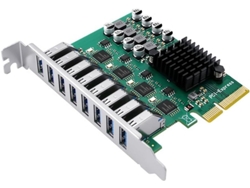 Tarjeta De Expansión Pci E X4 3.0 A 4 Canales Con 8 Puertos Usb 3.2 Gen1