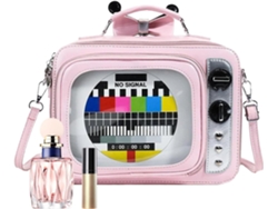 Bolso De Mano Grande Para Mujer Con Forma De Televisor. Bolso De Hombro.