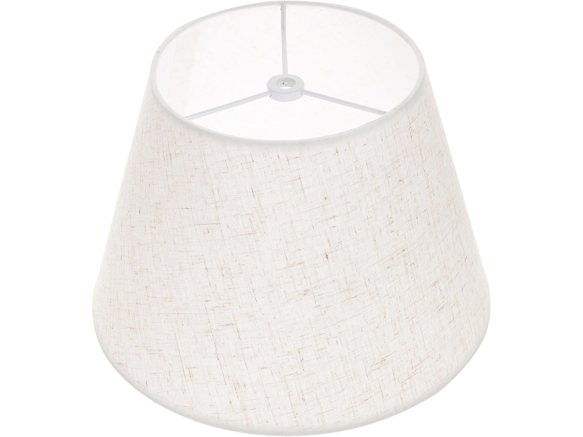 Elegante Lámpara De Mesa De Lino Para Oficina.