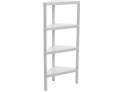 Estantería TATAY Lombok 4 4481101 Esquina Blanco (Polipropileno Plástico - 33x33x100 cm)