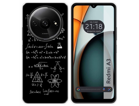 Funda Diseño Formulas para Xiaomi Redmi A3 TUMUNDOSMARTPHONE Silicona Multicolor