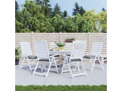 Cojines para silla (6 unidades, 40 x 40 x 7 cm), tela Oxford gris, DKD Home Decor