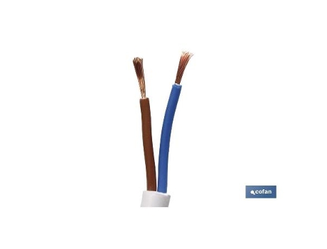 Rollo 100m manguera blanco h05vv-f (2x1mm)