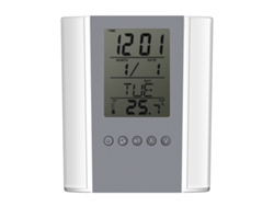 2026-reloj Despertador Digital Con Display De Temperatura Y Organizador De Lápices Y Bolígrafos