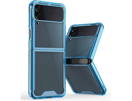 Carcasa Samsung Galaxy Z Flip 3 LOVEBABYLY Protectora Transparente Azul