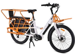 Bicicleta Eléctrica YOUIN de Carga Berlin (Autonomía: 125 km - Blanco y Naranja)