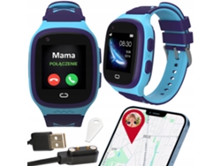 Reloj Inteligente Para Niños Con Sim, Teléfono, Videollamadas, Gps Y Sms, Color Azul.