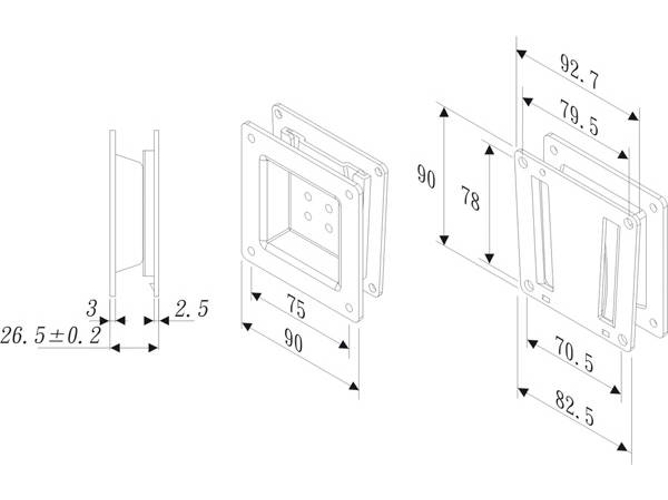 Soporte de pared ROLINE 17.03.1180
