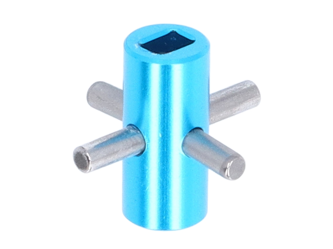 Bloqueo De Diferencial De Aleación De Aluminio De Alta Resistencia Con Eje Fijo Para Coche Rc Tamiya Escala 1/10 Tt02 Azul