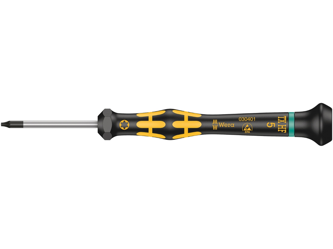 Destornillador con función de sujeción 1567 ESD Micro HF TX 5 x 40 mm WERA 05030401001