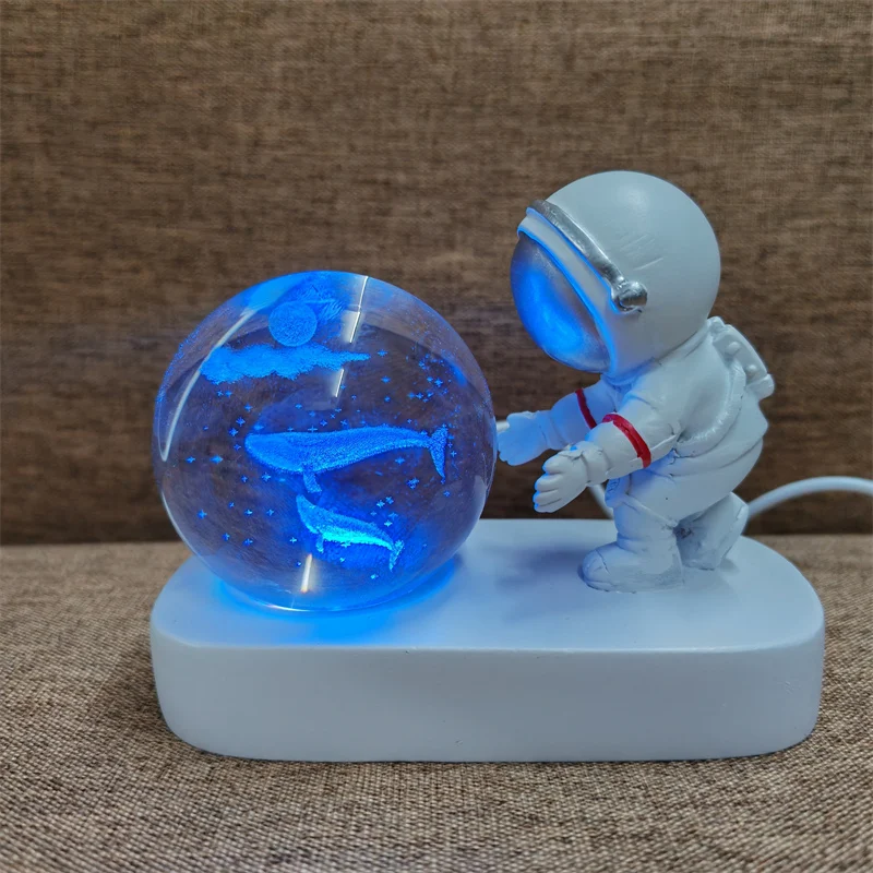 Bola De Cristal Creativa, Luz Nocturna Led, Interfaz Usb, Regalo Para Niños, Decoración Del Hogar