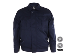 Chaqueta Con Ventilador De Refrigeración, Protección Uv, Ropa De Trabajo Con Control Climático, Xl, Azul Oscuro.