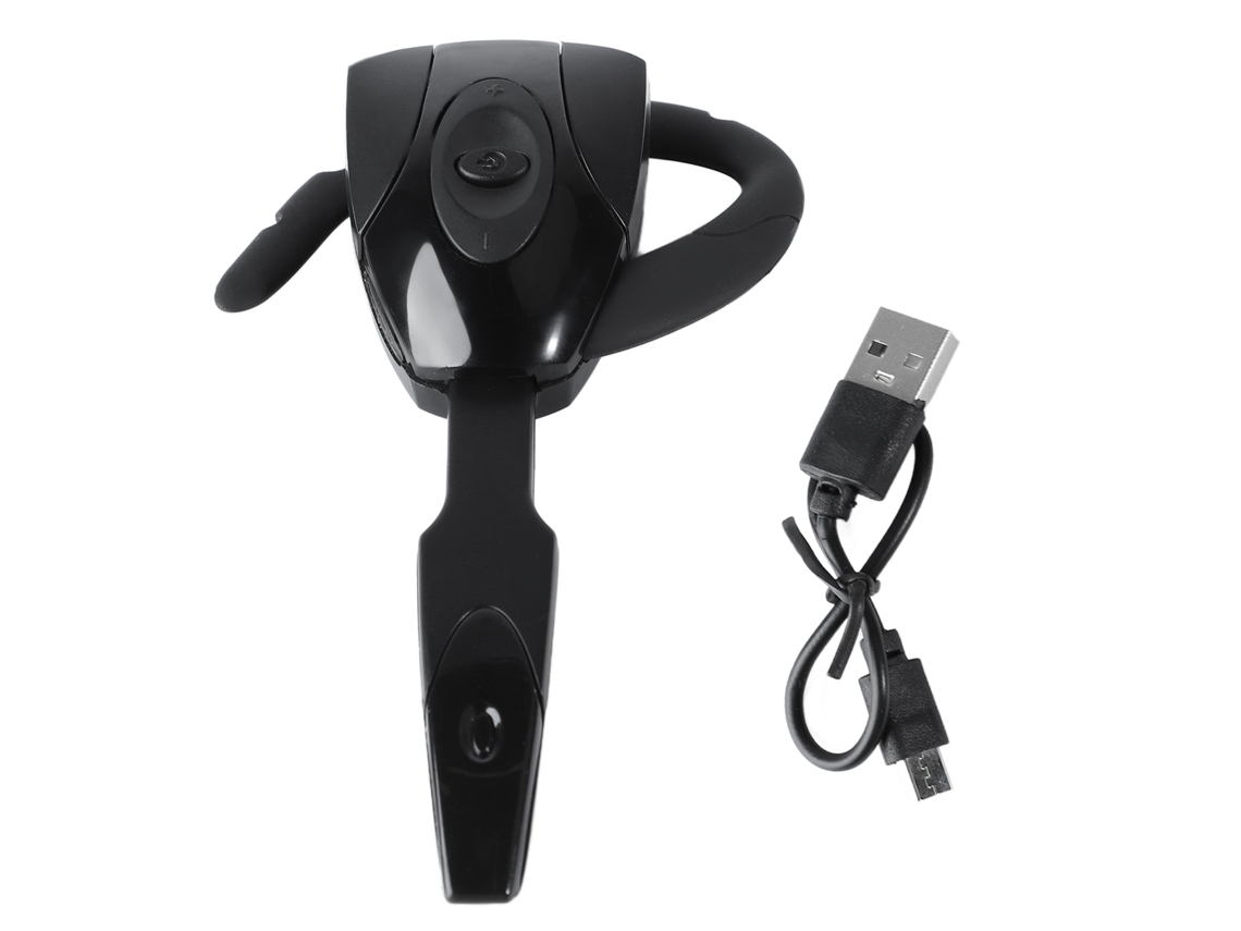Auriculares Bluetooth Mono Inalámbricos, Diseño Único Y Cómodo, Batería Recargable, Color Negro.