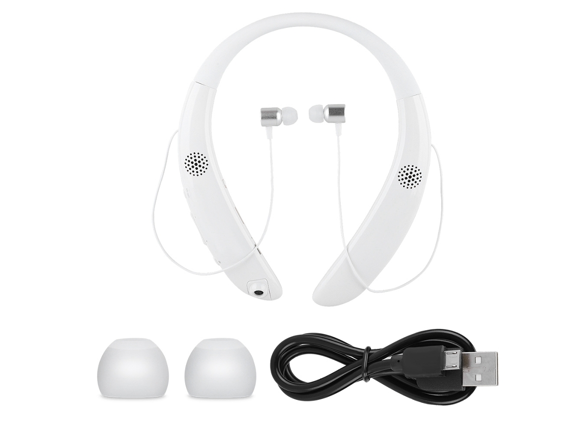 Audífonos Bluetooth Con Banda Para El Cuello Y Altavoz Externo