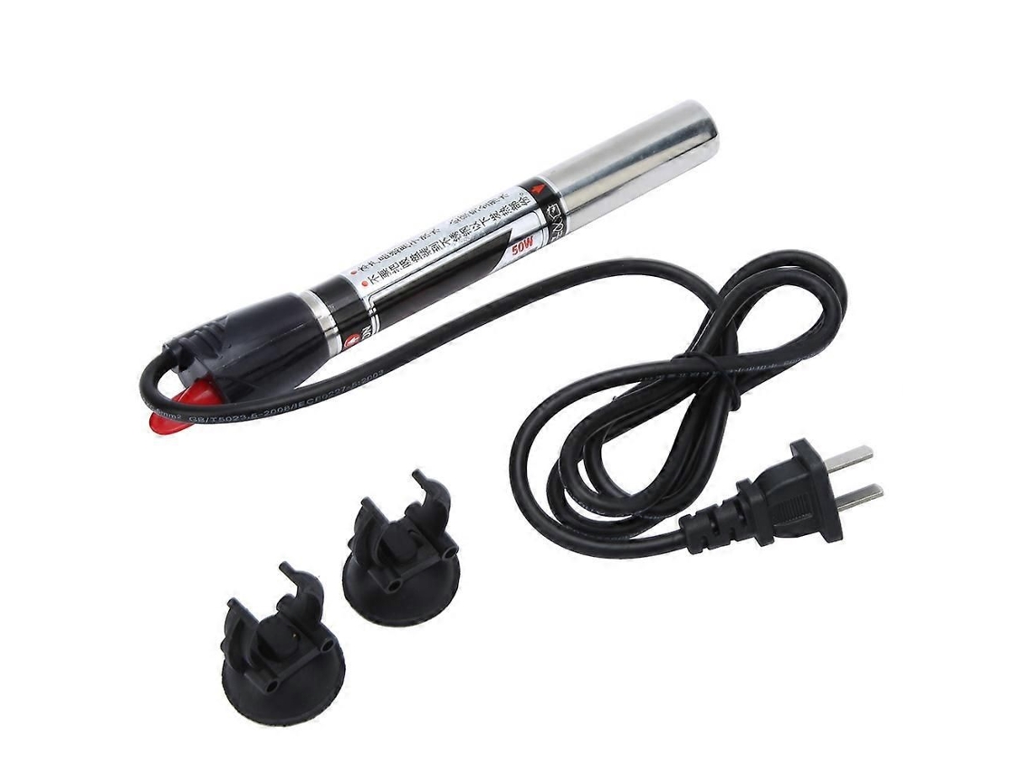 Resistencia calefactora GOKOCO XL999 de acero inoxidable para acuarios, con tapa protectora.