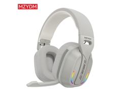 (blanco) Auriculares Para Juegos, Estilo Supraaural, Estéreo Bluetooth, Micrófono, Efectos De Iluminación Rgb, Baja Latencia.