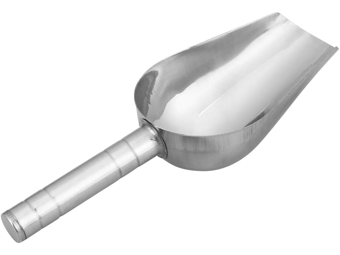 Pala multiusos de acero inoxidable, pala resistente para uso comercial y doméstico, apta para lavavajillas, mango anatómico, R