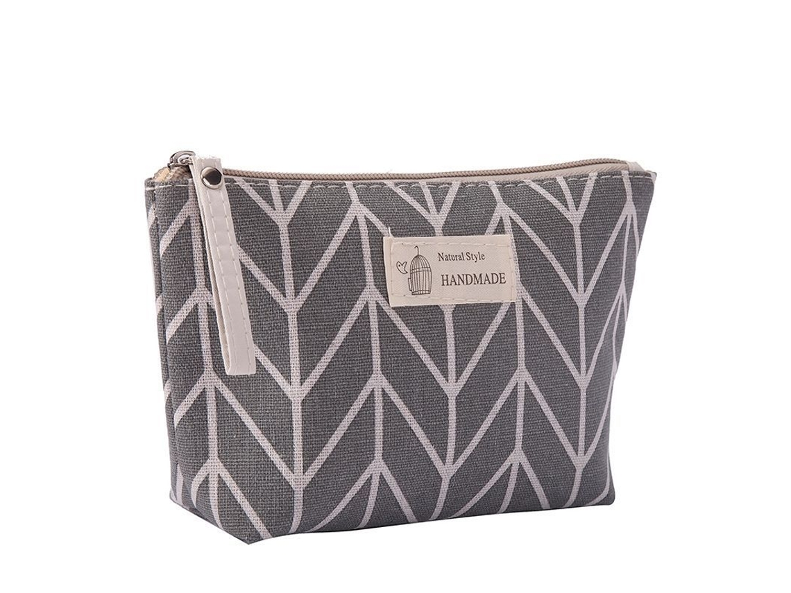 2026-bolsas De Maquillaje De Lona Impresas Organizador Viaje Multifuncional Con Cremallera Toiletries
