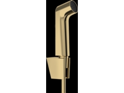 Ducha de mano Bidette 1jet S Ecosmart con soporte de ducha Porter SE, flexo de ducha de 125 cm, 29238990, acabado en oro pulido, Hansgrohe