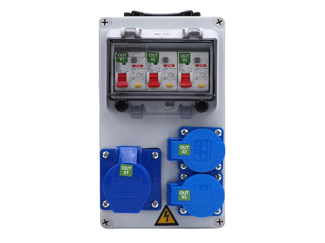 Caja De Distribución Industrial Para Exteriores Resistente A Impactos Para Obras De Construcción De Pc 9