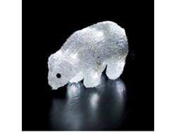 Figura de Navidad FBRIGHT Osito Luminoso Leds Vellón