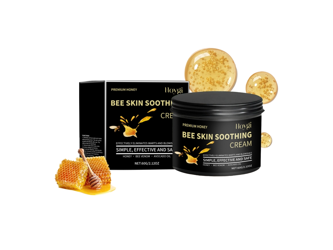 Crema hidratante de miel para una piel suave y natural.