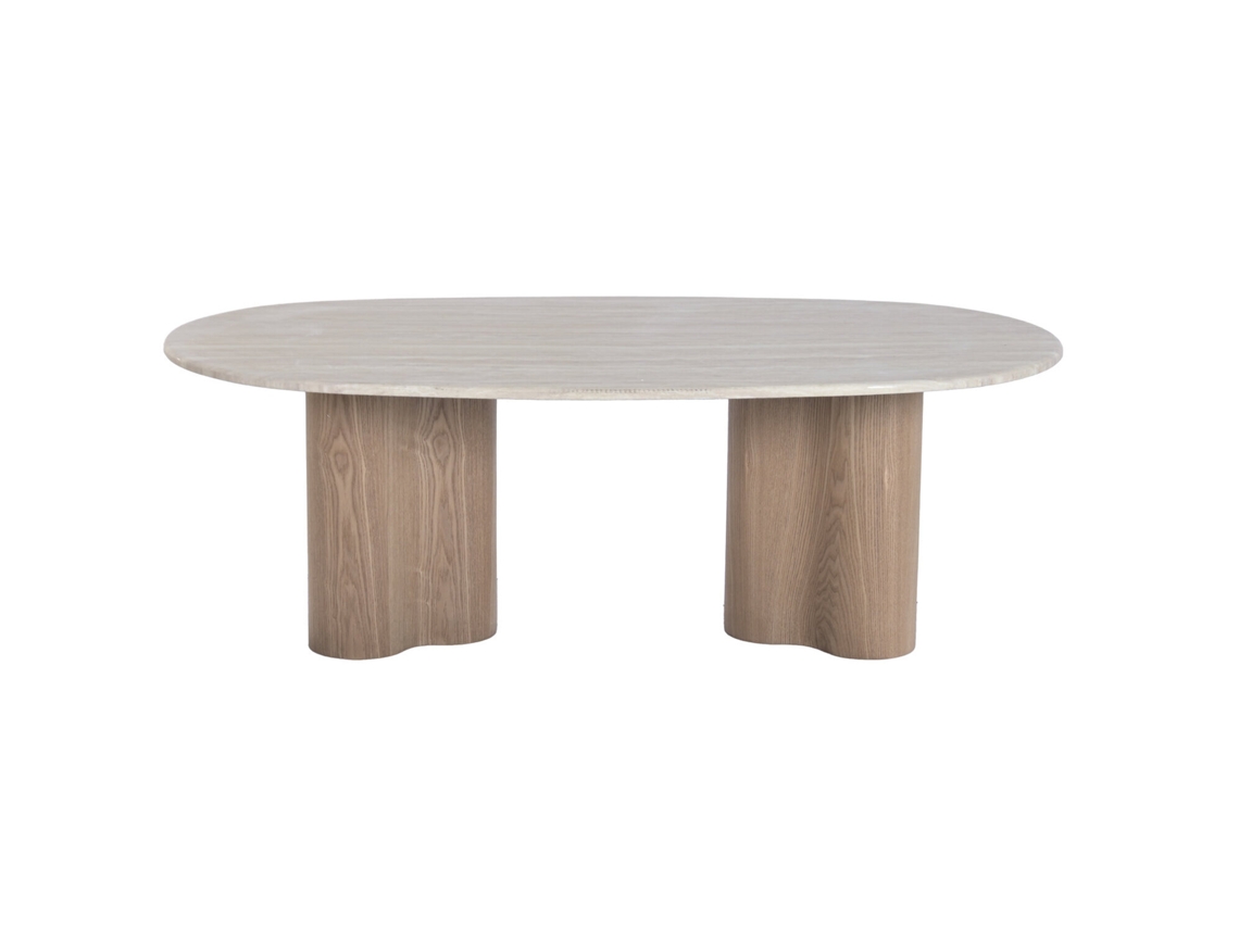 Mesa Centro Mdf Granito Marron Claro 130x70x45cm