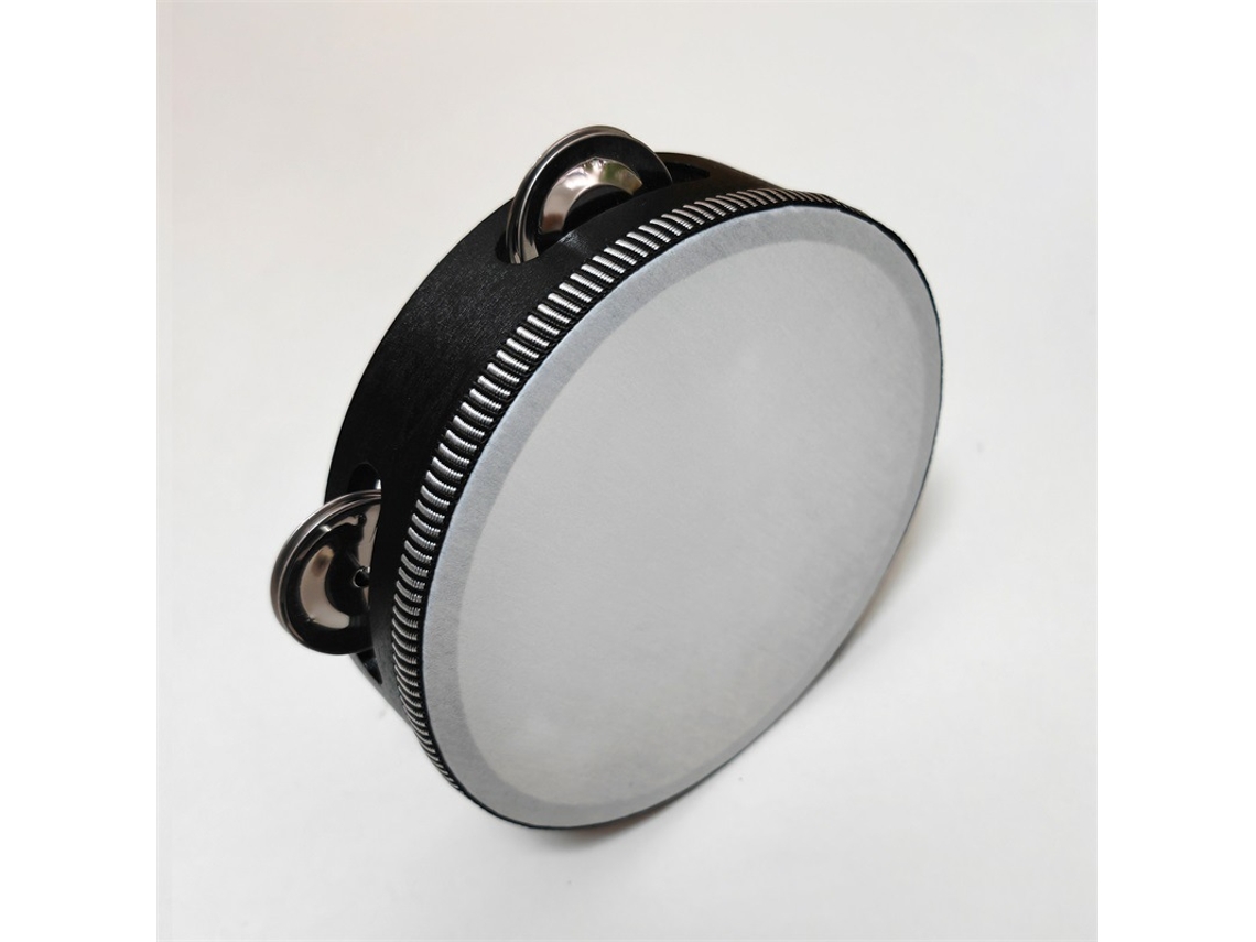 Pandereta De 7 Pulgadas Con Campana De Metal De Abedul Instrumento De Percusión Con Manivela Adecuada Para Fiestas CUICH
