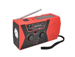 Emergency Solar Hand Crank Dynamo 4000mah Weather Radio Flashlight Charger