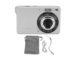 Cámara Digital Para Adolescentes 50mp 1080p Hd Zoom 16x Pantalla Tft 2.8" Compacta Viaje Plata