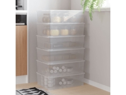Cajas de plástico apilables, 6 piezas, 25 L