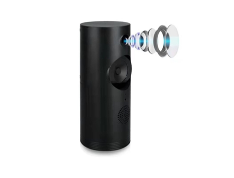 Chronus Altavoz Bluetooth Inteligente HD 1080P Cámara de Vigilancia de Seguridad para el Hogar con Tarjeta de Memoria 64GNegro BISBISOUS