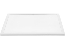 Espejo Rectangular Para Taquilla De Plástico Blanco Y Cristal, Diseño Compacto Con Ranura