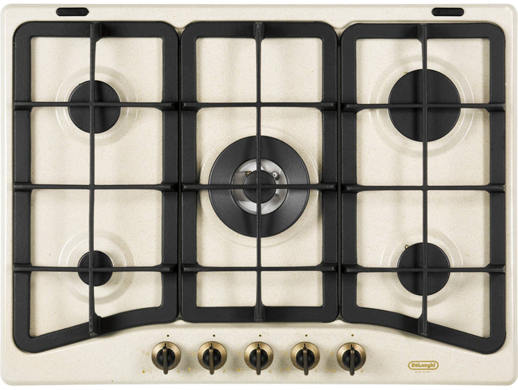 Placa de Gas DELONGHI AVF 57 PRO (Gas Butano-propano - 68 cm - Crema)