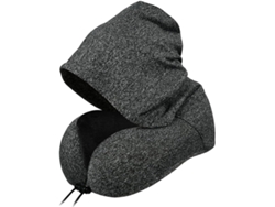 Almohada De Viaje, Almohada De Viaje Con Capucha Para El Cuello, Cómodo Soporte De Espuma Viscoelástica Para La Cabeza Y El Cuello.