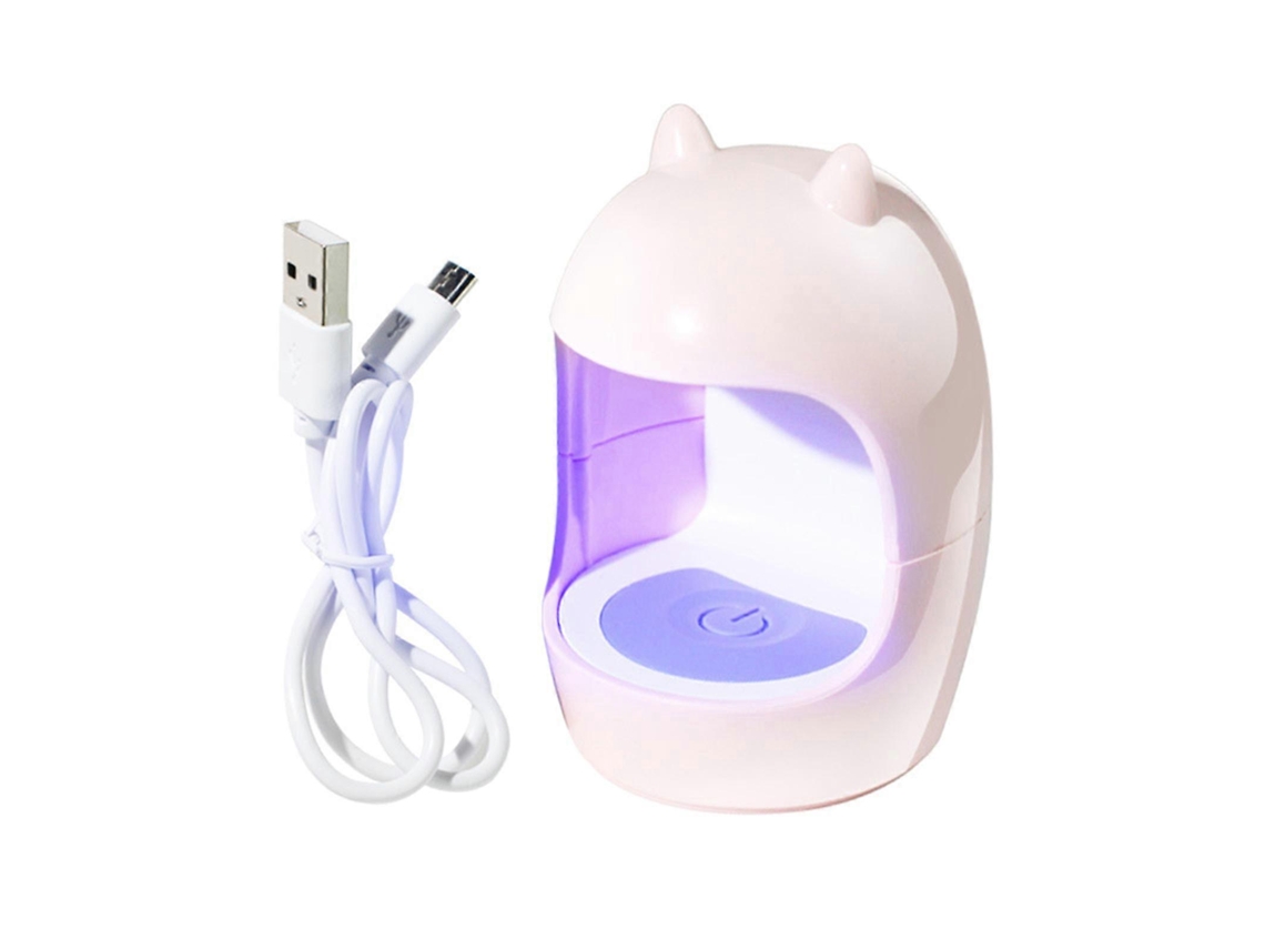 Mini lámpara UV LED para uñas, lámpara de secado de esmalte de uñas, luz UV, esmalte de gel, secador de esmalte de uñas, herramientas para manicura, bicicleta eléctrica Ly blanca
